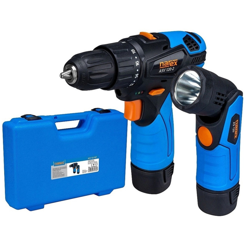 Narex Aku šroubovák ASV 122-SET + LED svítilna