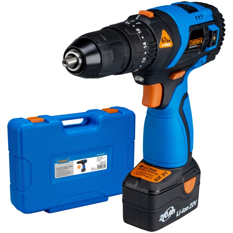 Narex Aku šroubovák Brushless ASP 202-2B 20 V