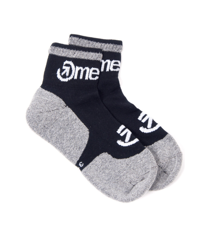 Meatfly ponožky Logo Middle Socks – CO A – Grey | Šedá | Velikost S