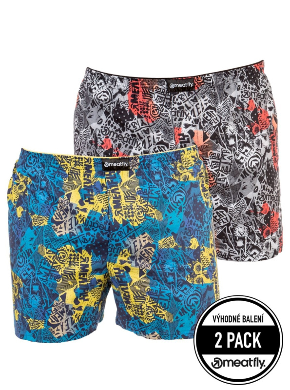 Meatfly pánské trenýrky Agostino B - Mosh | Šedá | Velikost S