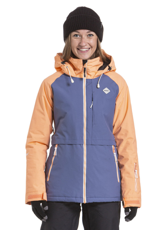 Nugget snowboardová bunda Trish C - Papaya Fjord Blue | Oranžová | Velikost S