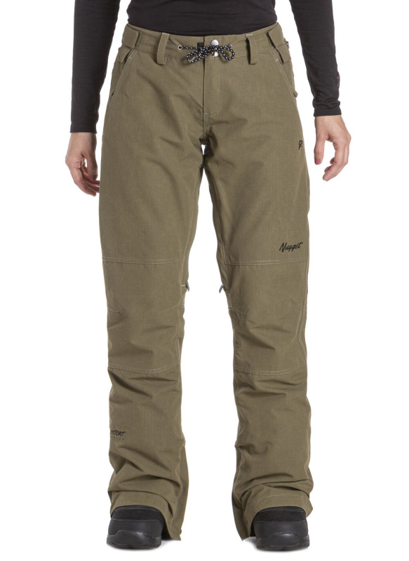 Nugget snowboardové kalhoty Kalo C - Olive Ripstop | Zelená | Velikost L