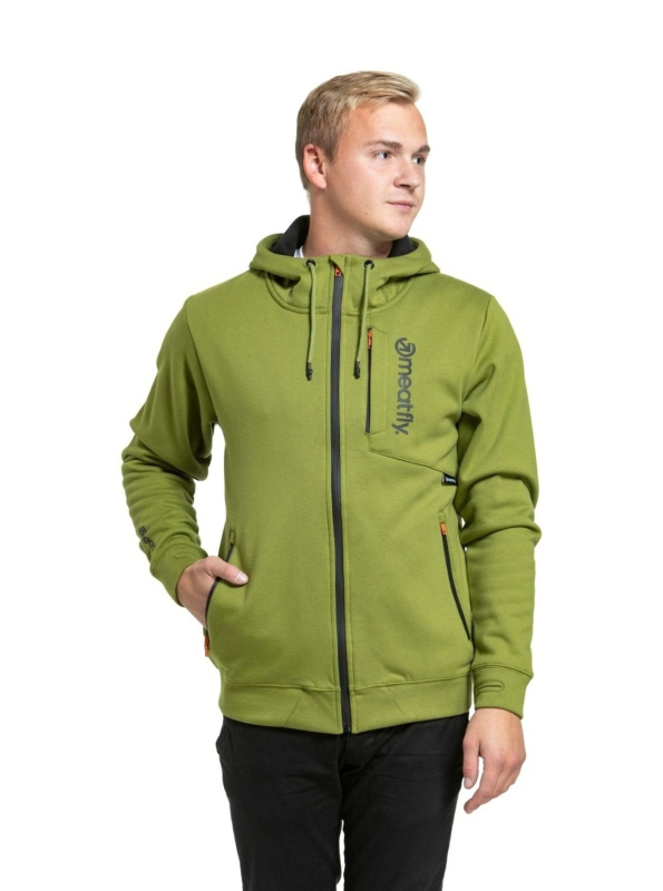 Meatfly pánská technická mikina Lightyear Calla Green | Zelená | Velikost XL
