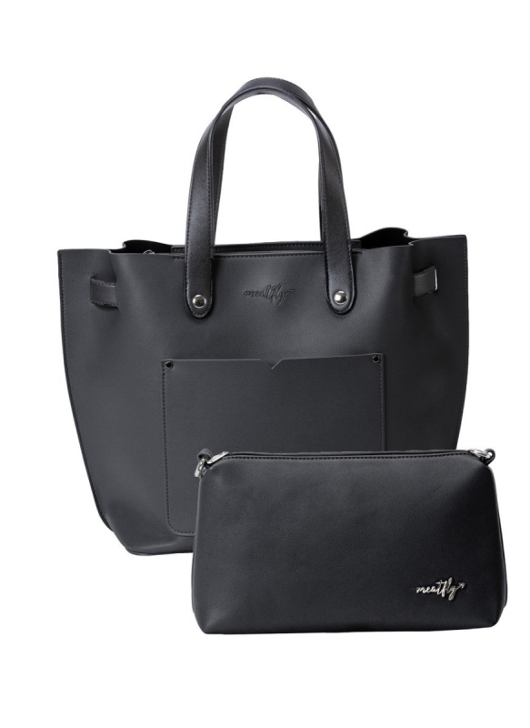 Meatfly kabelka Alma Black | Černá | Objem 13 L