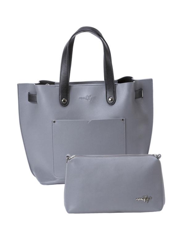 Meatfly kabelka Alma Dark Grey/Black | Černá | Objem 13 L