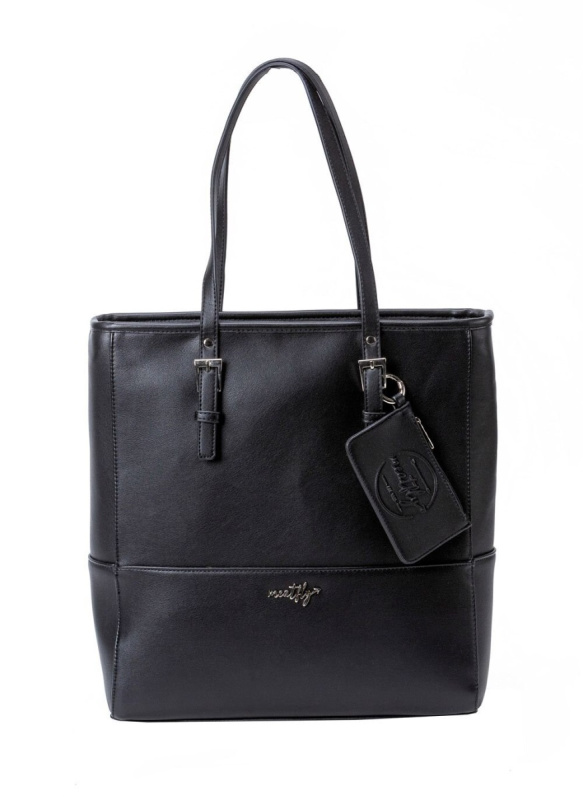 Meatfly kabelka Slima Black | Černá | Objem 12 L