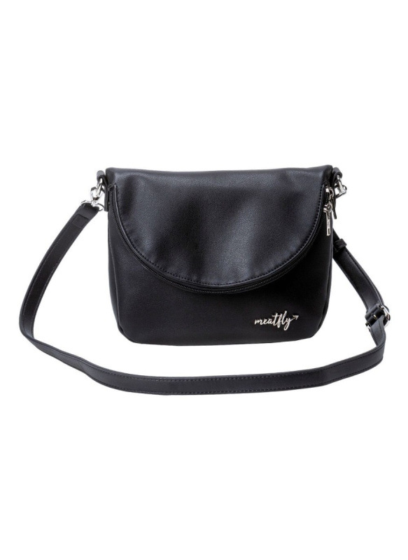 Meatfly kabelka Shea Black | Černá | Objem 1,5 L