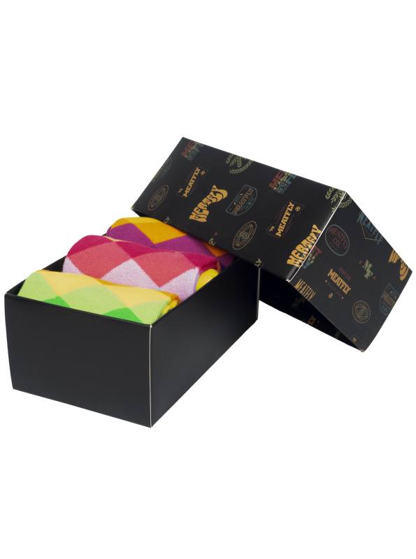 Meatfly pánské ponožky Pixel Gift Pack | Mnohobarevná | Velikost L/XL