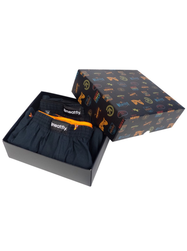 Meatfly pánské trenýrky Agostino Flies Gift Pack | Černá | Velikost XXL
