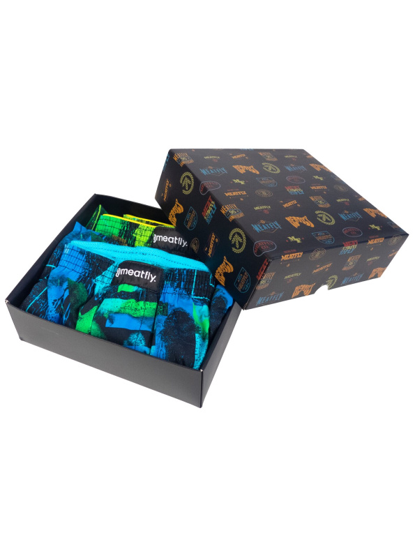 Meatfly pánské trenýrky Agostino Substance Gift Pack | Modrá | Velikost M