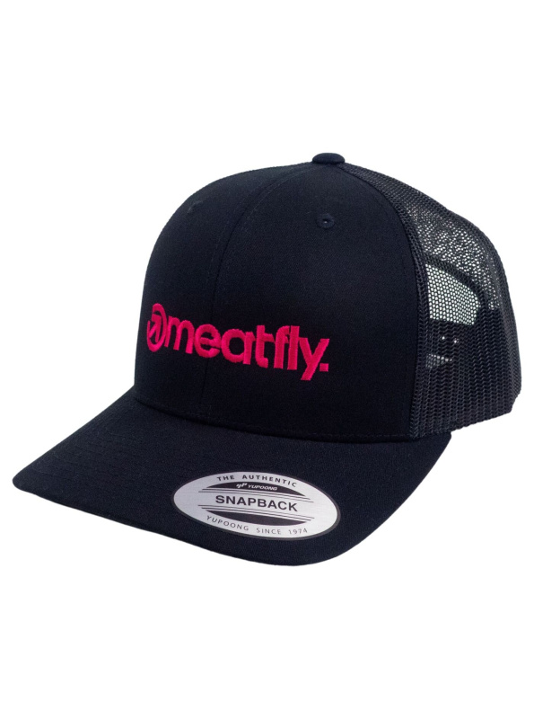 Meatfly kšiltovka MF Logo Trucker Pink/Black | Růžová | Velikost One Size