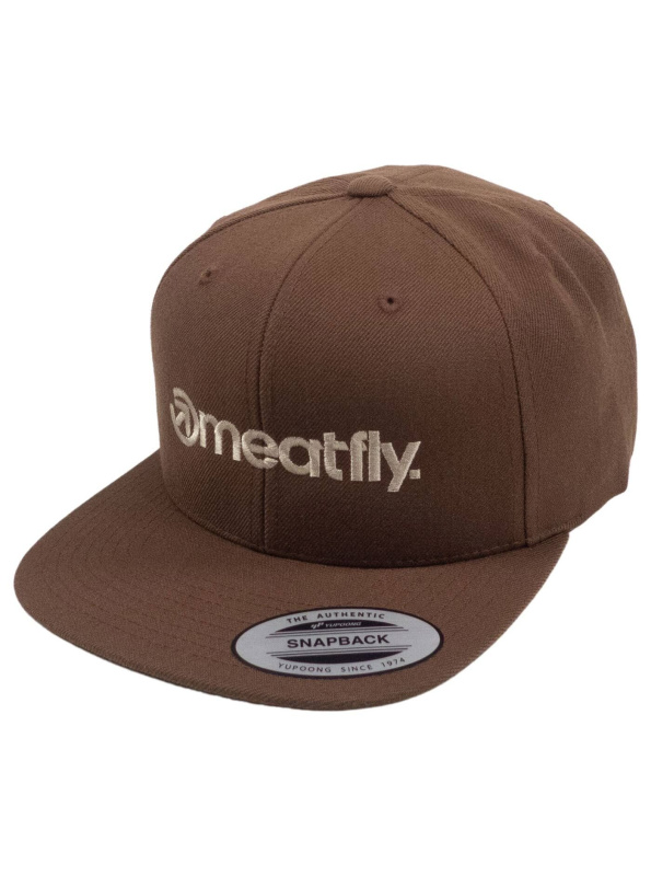 Meatfly kšiltovka Flanker Snapback Tan | Hnědá | Velikost One Size