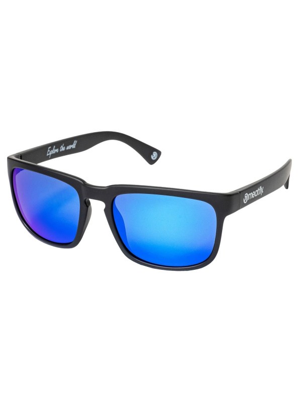 Meatfly sluneční polarizační brýle Gammy Black Matt/Blue | Černá | Velikost One Size