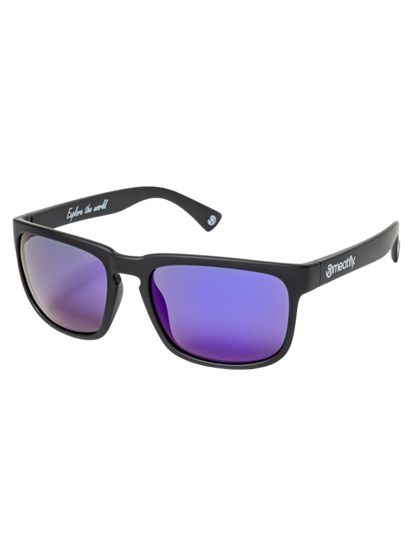 Meatfly sluneční polarizační brýle Gammy Black Matt/Purple | Černá | Velikost One Size