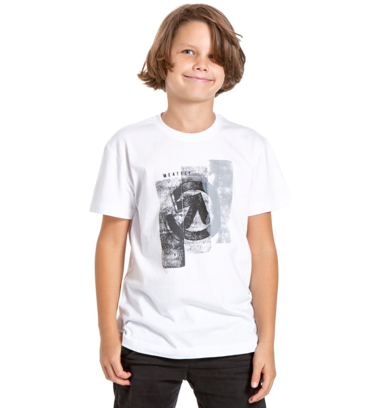 Meatfly dětské tričko Artee White | Bílá | Velikost 146