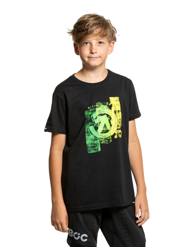 Meatfly dětské tričko Artee Black | Černá | Velikost 158 | 100% bavlna
