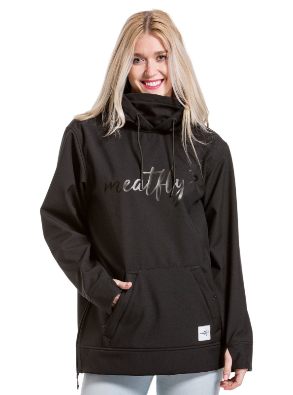 Meatfly dámská softshell bunda Alita Black | Černá | Velikost XS