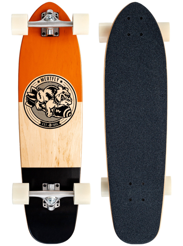Meatfly cruiser Bombastic Cognac/Wood/Black | Černá | Velikost skate One Size