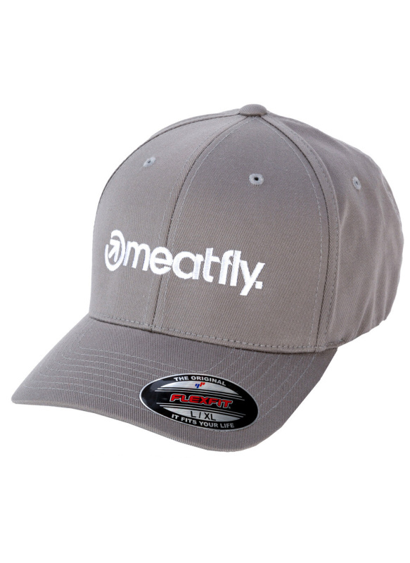 Meatfly Brand Flexfit Grey | Velikost S/M