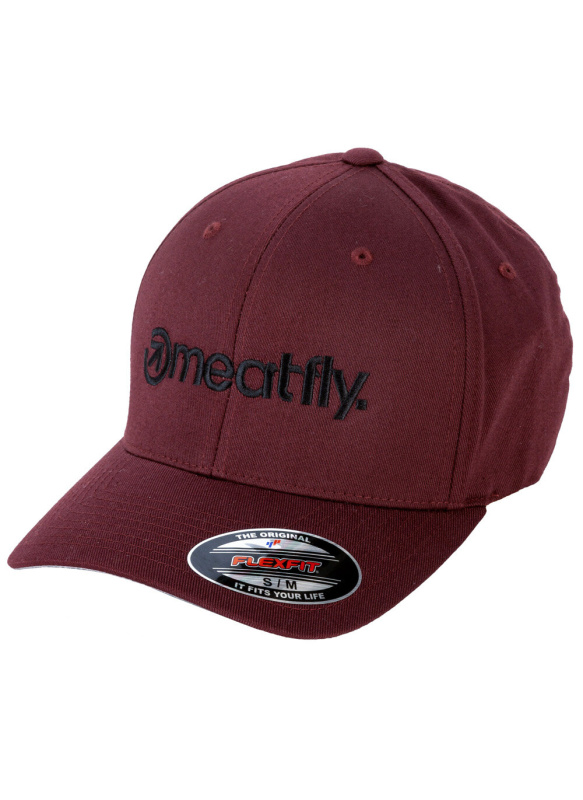 Meatfly Brand Flexfit Maroon | Velikost L/XL