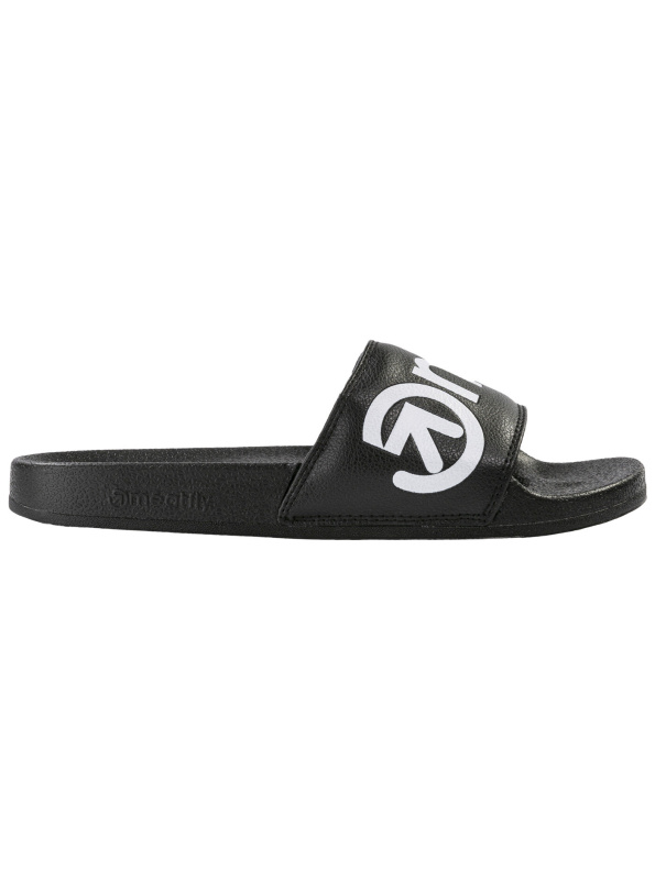 Meatfly pánské pantofle Hudson Black/White | Černá | Velikost 42 EU