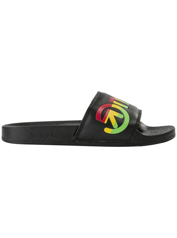 Meatfly pánské pantofle Hudson Rasta | Černá | Velikost 41 EU