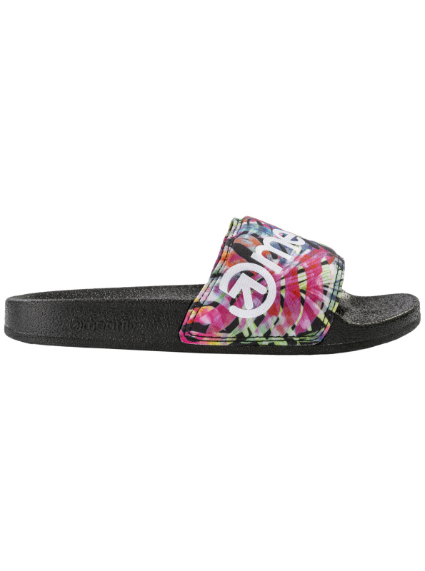 Meatfly dámské pantofle Hudson Floral | Černá | Velikost 39 EU
