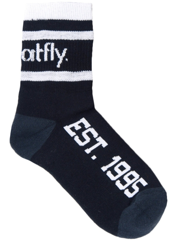 Meatfly ponožky Long Black | Černá | Velikost S