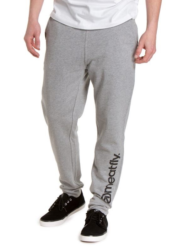 Meatfly pánské tepláky Joy Heather Grey | Šedá | Velikost M