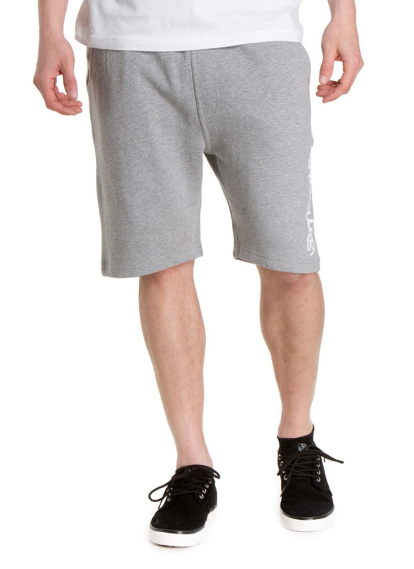 Meatfly pánské teplákové kraťasy Cushy Heather Grey | Šedá | Velikost M