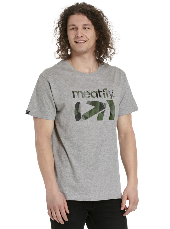 Meatfly pánské tričko Podium Grey Heather | Šedá | Velikost XXL