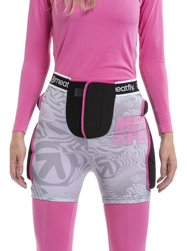 Meatfly chránič kostrče Meafly Norris Grey/Pink | Šedá | Velikost L