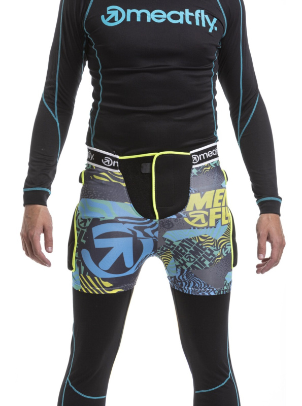 Meatfly chránič kostrče Meafly Norris Blue/Green | Žlutá | Velikost S