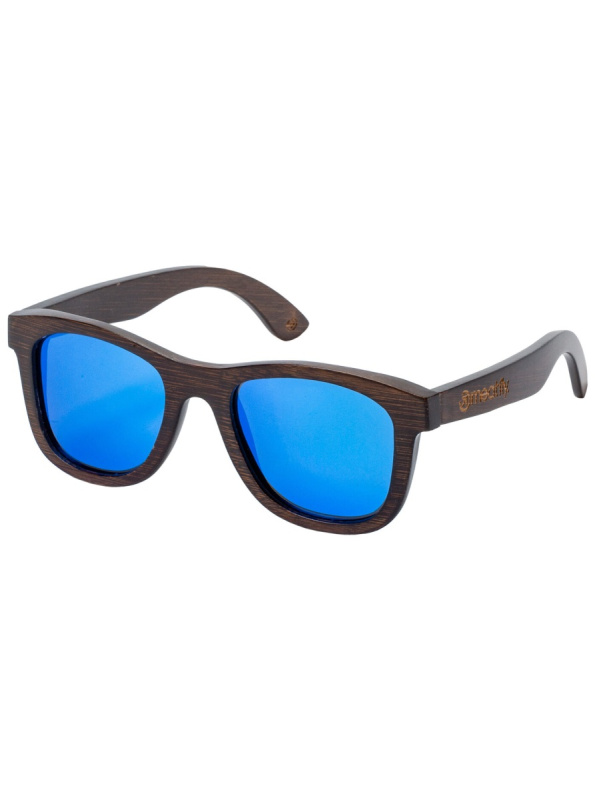 Meatfly sluneční polarizační brýle Bamboo Dark Blue | Modrá | Velikost One Size