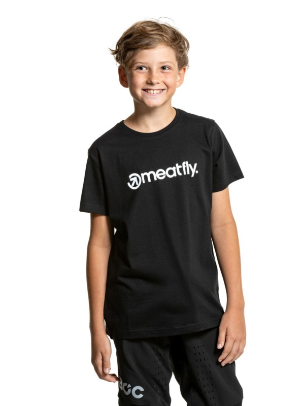 Meatfly dětské tričko Bart Black | Černá | Velikost 146 | 100% bavlna