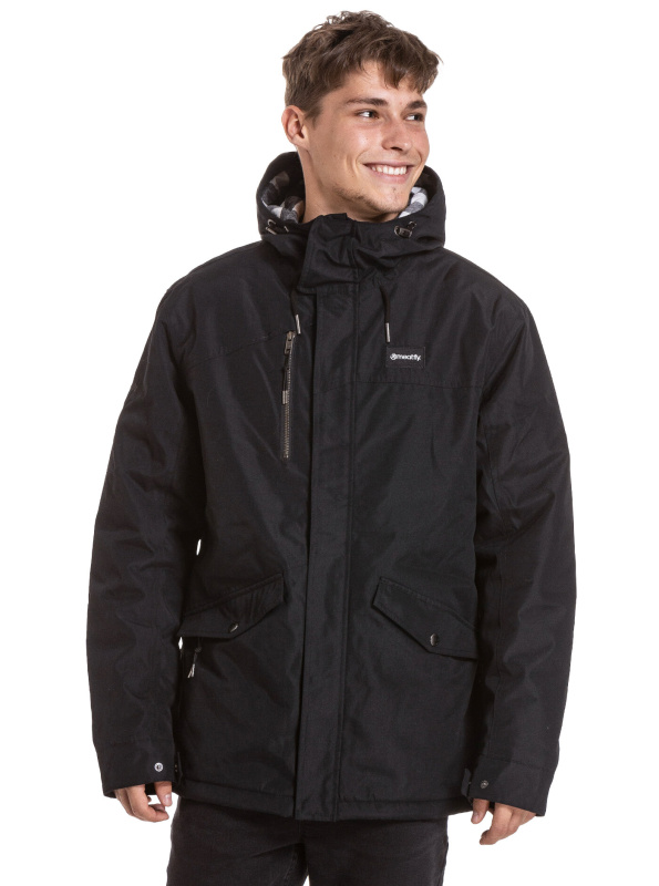 Meatfly pánská zimní bunda Nils Parka Black | Černá | Velikost XXL