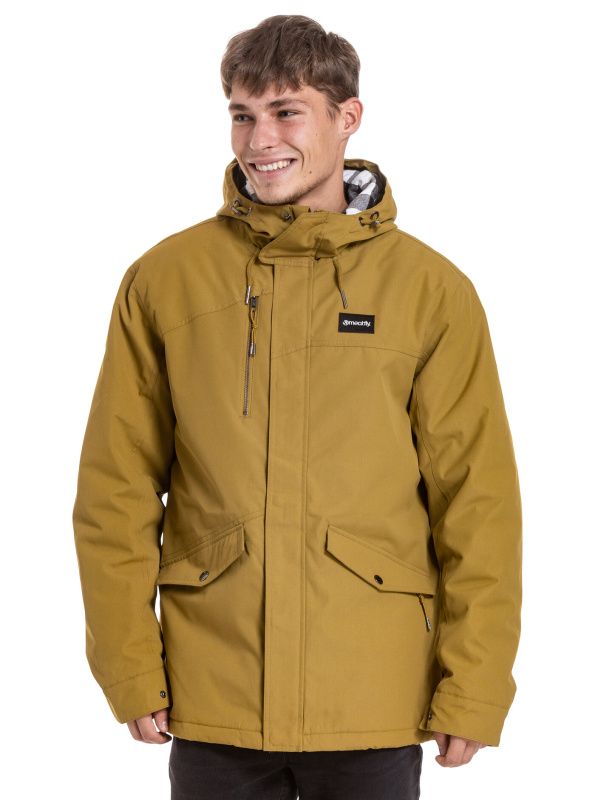 Meatfly pánská zimní bunda Nils Parka Golden Olive | Zelená | Velikost XXL