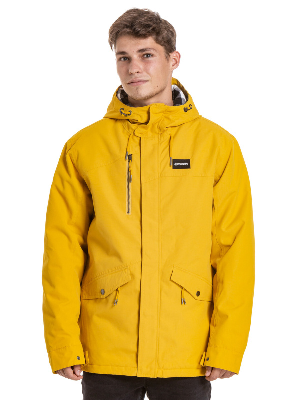 Meatfly pánská zimní bunda Nils Parka Curry Lemon | Žlutá | Velikost XL