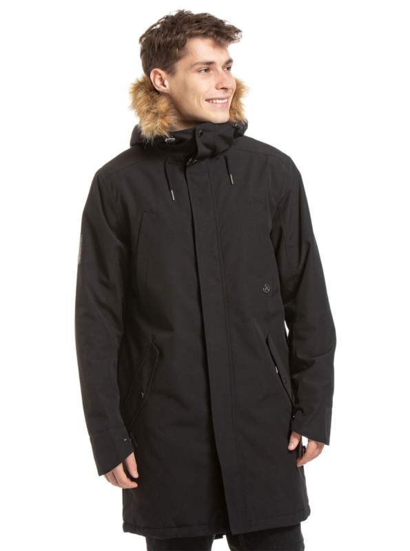 Meatfly pánská zimní bunda Lars Parka Black | Černá | Velikost M