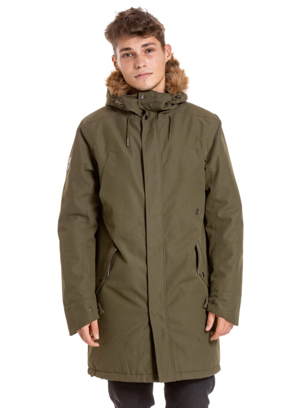 Meatfly pánská zimní bunda Lars Parka Army Green | Zelená | Velikost S