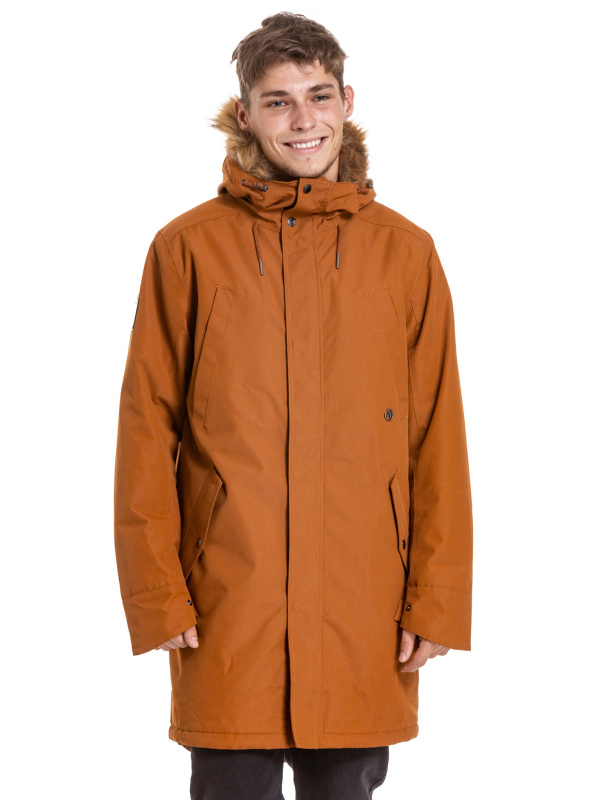 Meatfly pánská zimní bunda Lars Parka Brown Sugar | Hnědá | Velikost M