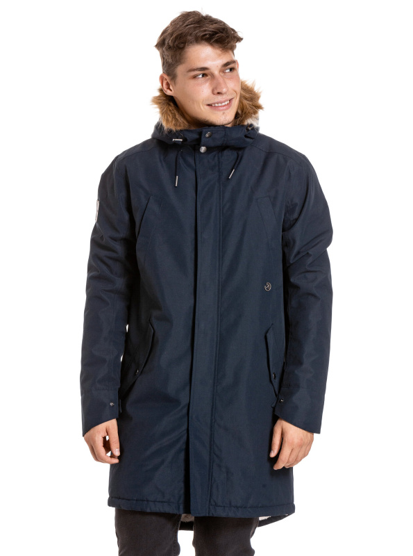 Meatfly pánská zimní bunda Lars Parka Midnight Navy | Modrá | Velikost S