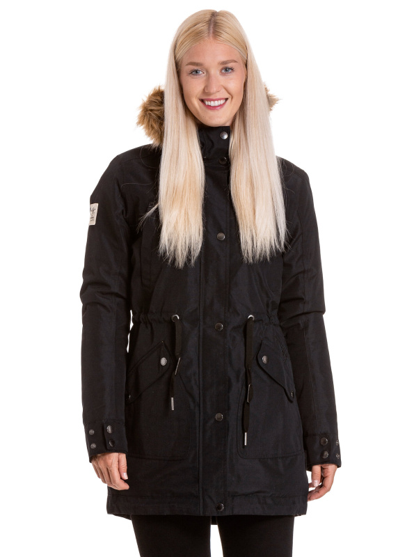 Meatfly dámská zimní bunda Artemis Parka Black | Černá | Velikost XL