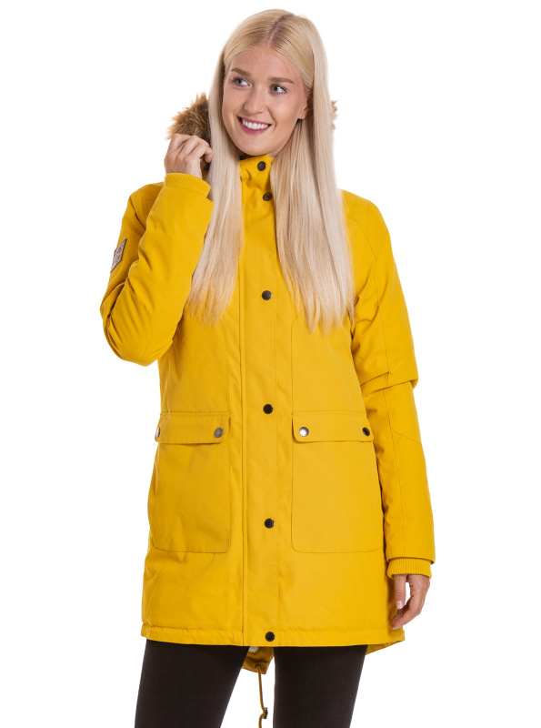 Meatfly dámská zimní bunda Amber Parka Curry Lemon | Žlutá | Velikost XL