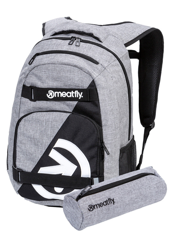 Meatfly batoh Exile Grey Heather 24 L + PENÁL ZDARMA | Šedá | Objem 24 L