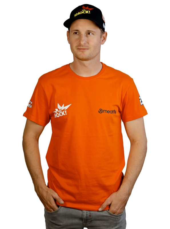 Meatfly tričko Riders Big Shock! / Michek Orange | Oranžová | Velikost L