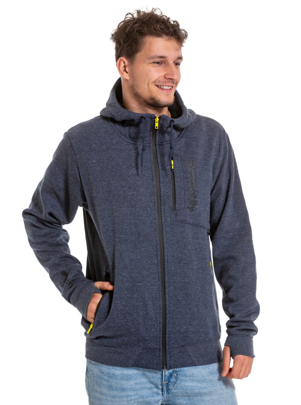 Meatfly pánská technická mikina Lightyear Heather Navy | Modrá | Velikost S