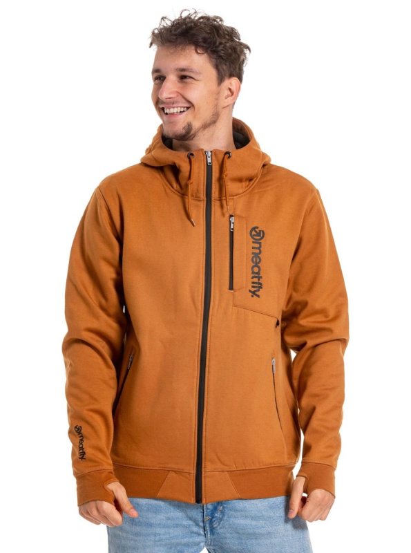 Meatfly pánská technická mikina Lightyear Brown Sugar | Hnědá | Velikost M