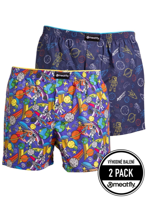 Meatfly pánské boxerky Agostino Cosmo | Modrá | Velikost XXL