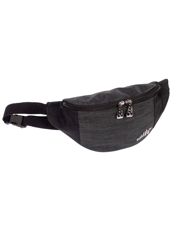 Meatfly dámská ledvinka Taya Charcoal Heather | Šedá | Objem 2,5 L